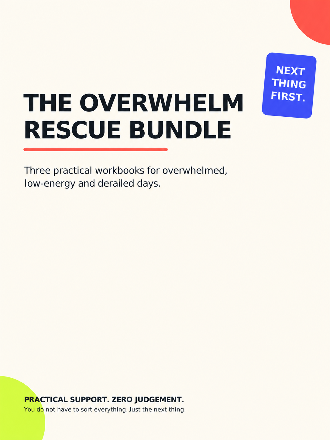 Cover of The Overwhelm Rescue Bundle